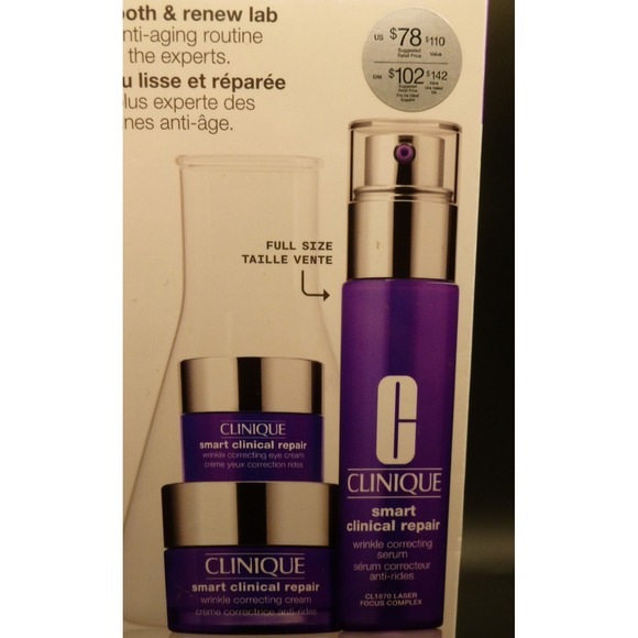 Clinique Skin School Set ~ Smooth + Renew Lab | Smart Clinical Repair / Wrinkle - Picture 4 of 4